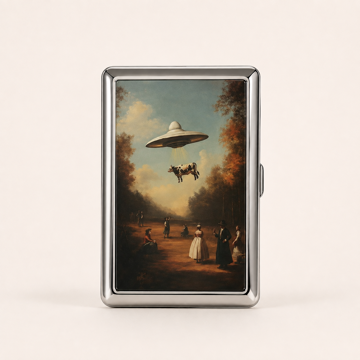 Veloria - Vintage - Metalen Pasjes & Geldhouder